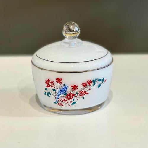 تمرية بيرد من سوليتير، حجم وسط، لون أحمر وفضي