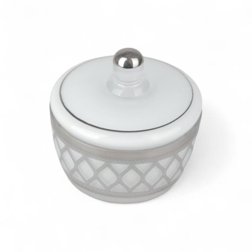 سكرية شبك أبيض وفضي