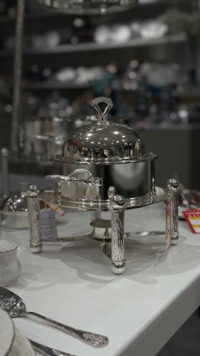 سخان طعام النخلة فضي 1 لتر