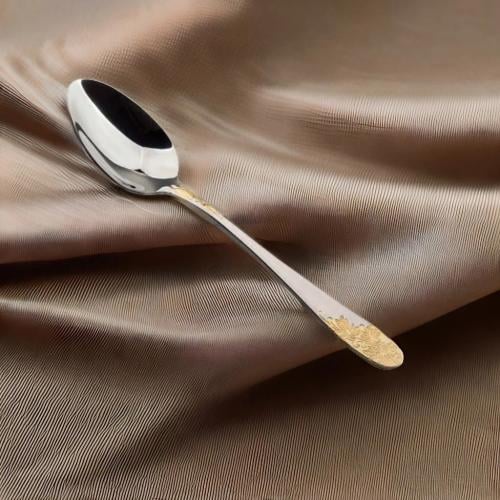 طقم ملاعق حلا ستانلس ستيل من بيستر 6 قطع، لون فضي...