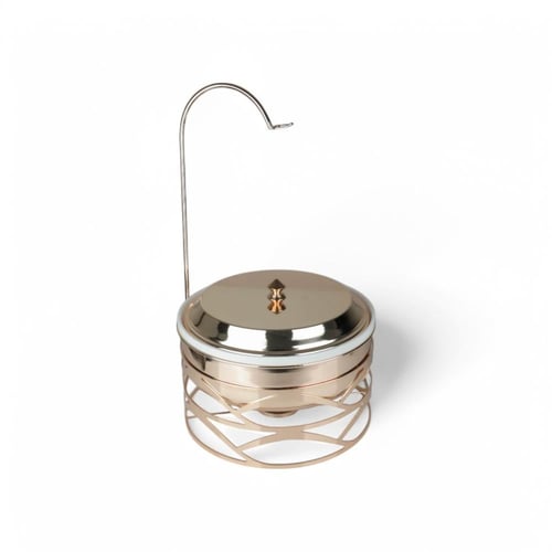 سخان طعام هندي من سوليتير، لون ذهبي، سعة 6 لتر