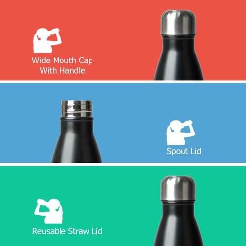 عبوة ماء من الستانلس ستيل المقاوم للصدأ من بيستر،...