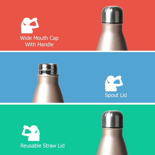 عبوة ماء من الستانلس ستيل المقاوم للصدأ من بيستر،...