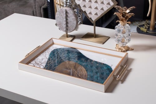 صينية أغصان الخشبية، الأبعاد 31x46 سم