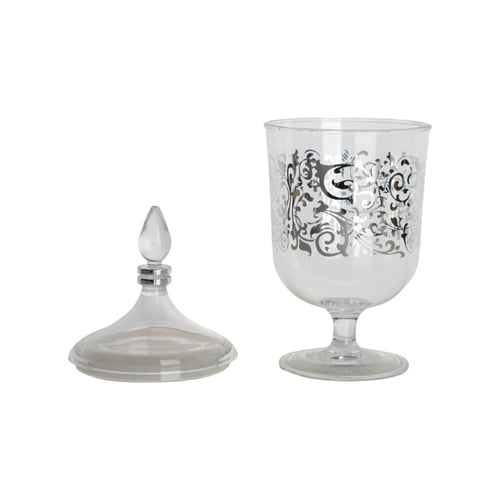 علبة حلويات من سوليتير، أكريليك حجم 11 سم لون شفاف...