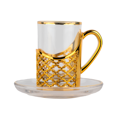 طقم بيالة النجوم ذهبي من سوليتير ، حجم كبير عدد ال...