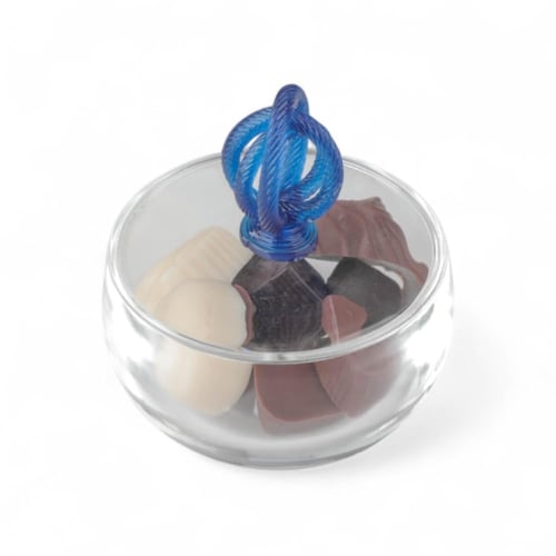 تمرية سنيك أكريليك من سوليتير، لون شفاف وأزرق، الق...