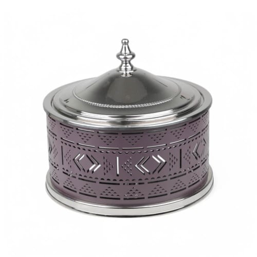 سخان طعام الدرعية هندي، لون بنفسجي وفضي، سعة 5 لتر