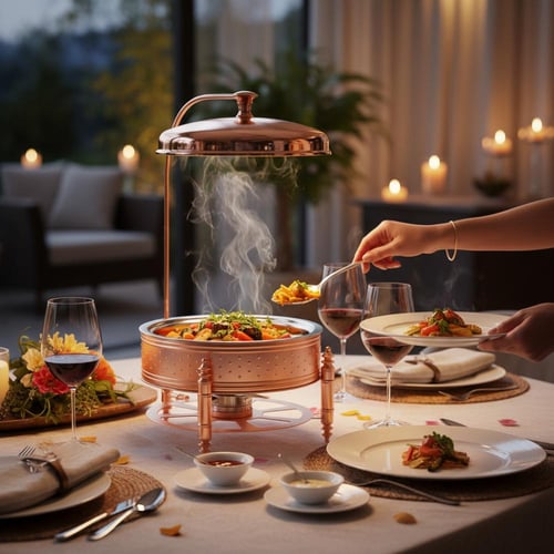 سخان طعام مارينا ذهبي مطفي 6.5 لتر