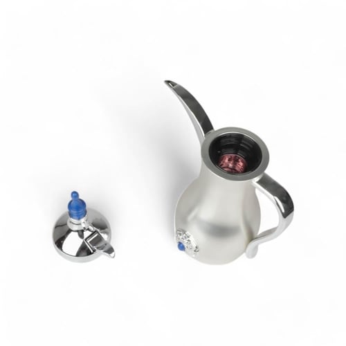 دلة قهوة من سولتير 0.5 لتر، اللون فضي مطفي & بحجر...