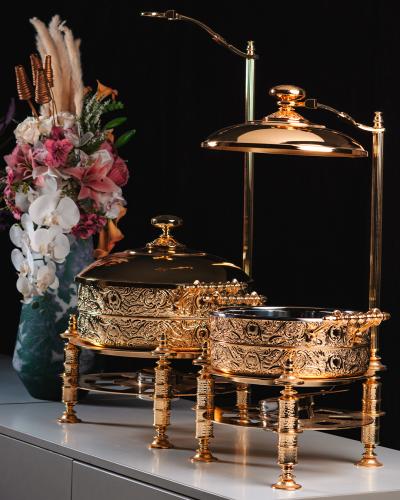 سخان طعام ليون من سوليتير، لون ذهبي، سعة 6 لتر