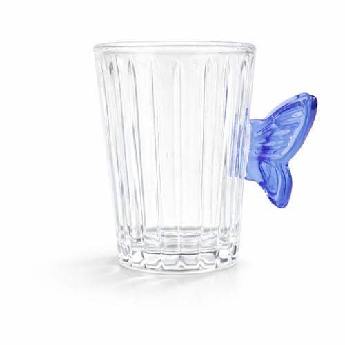 بيالة فراشة لورا ، أزرق