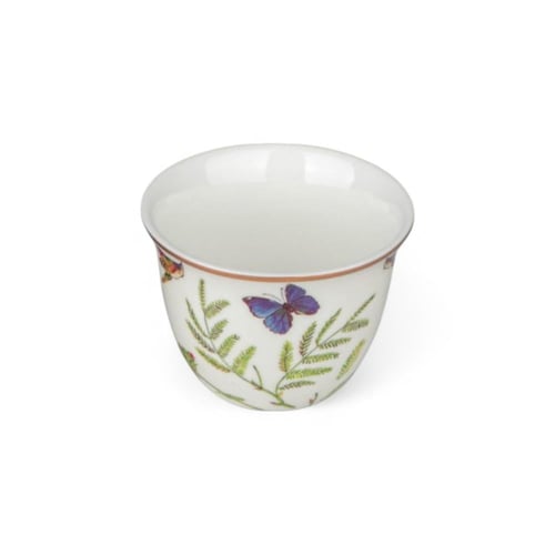 طقم فناجين قهوة، لون أبيض، عدد القطع 6 فناجين