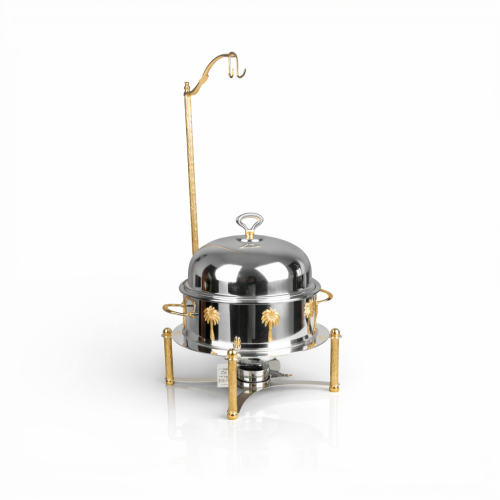 سخان طعام النخلة ذهبي فضي 5 لتر