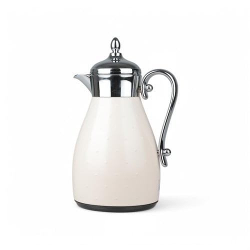 ترمس الأندلس، لون فضي وبيج مطفي، سعة 0.7 لتر