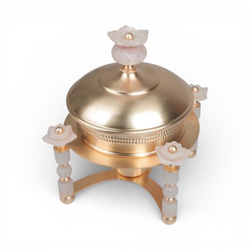 سخان طعام فلورز 1 لتر ذهبي مطفي