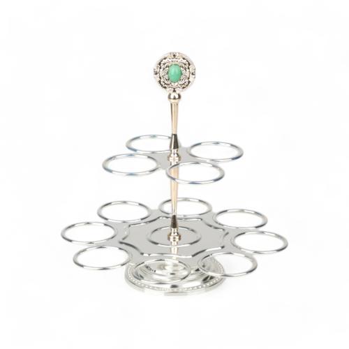 شيال فناجين كوين 12 حبة من سولتير، اللون فضي & ذهب...