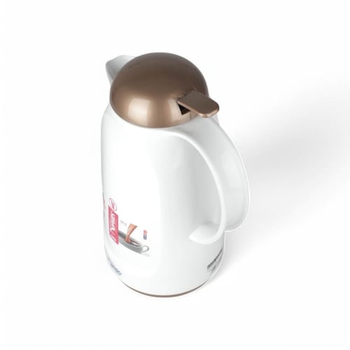 ترمس VALK ألماني ضغاط ، اللون أبيض وذهبي، السعة 1...