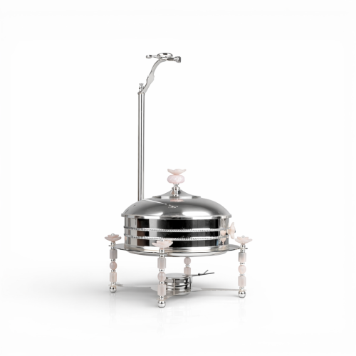 سخان طعام الوردة فضي 5 لتر