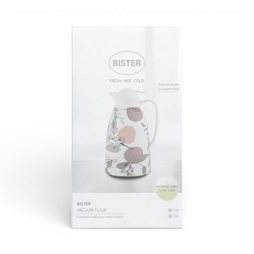 ترمس فلاورز ، أبيض 1 لتر