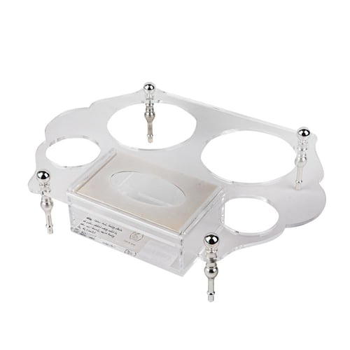 طقم ضيافة فردى من سوليتير , اللون الشفاف و الفضي,...