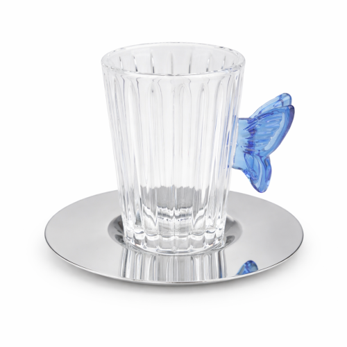 بيالة فراشة لورا ، أزرق