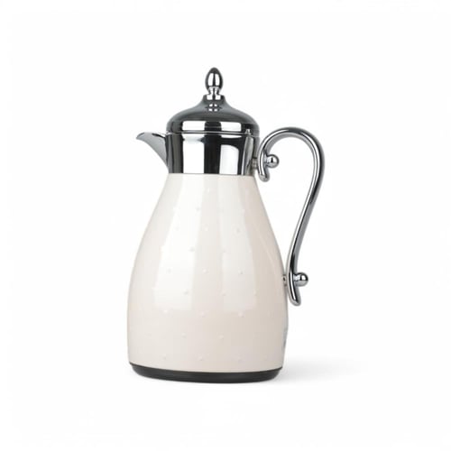 ترمس الأندلس، لون فضي وبيج، سعة 0.7 لتر