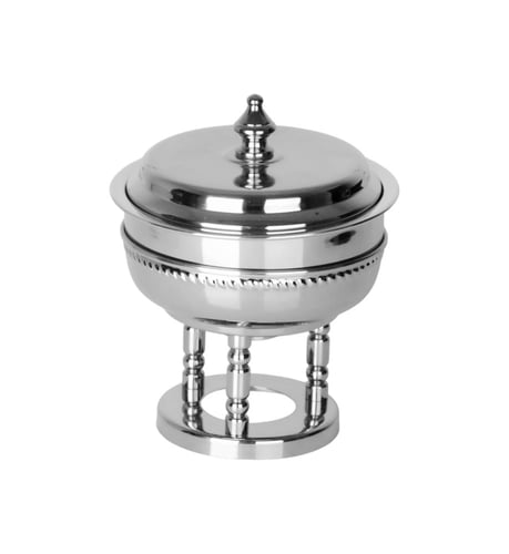 سخان طعام مدور هندي 1.5 لتر فضي