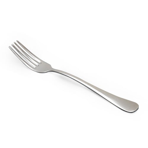 طقم شوك حلا ستانلس ستيل من سوليتير، لون فضي، 6 قطع