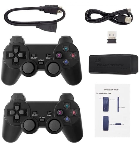 جهاز تشغيل ألعاب فيديو رقمية 4K مدمج مع وحدات تحكم...