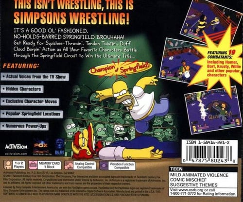 The Simpson's Wrestling (NTSC)