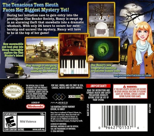 Nancy Drew the Mystery of the Clue Bender Society
