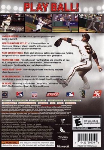 Major League Baseball 2K9 (NTSC)