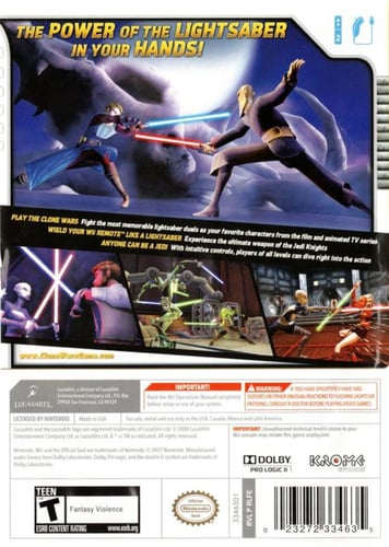 Star Wars the Clone Wars Lightsaber Duels (NTSC)