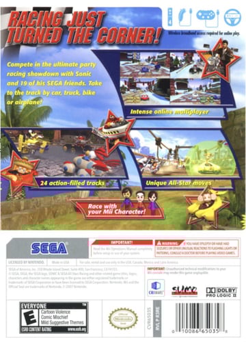 Sonic Sega All Stars Racing (NTSC)