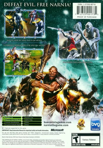 Narnia the Lion the Witch and the Wardrobe (NTSC)