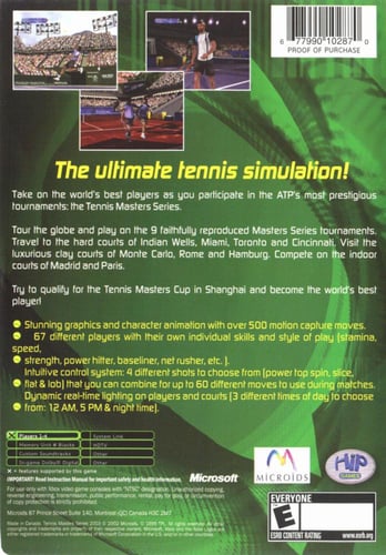 Tennis Masters Series 2003 (NTSC)