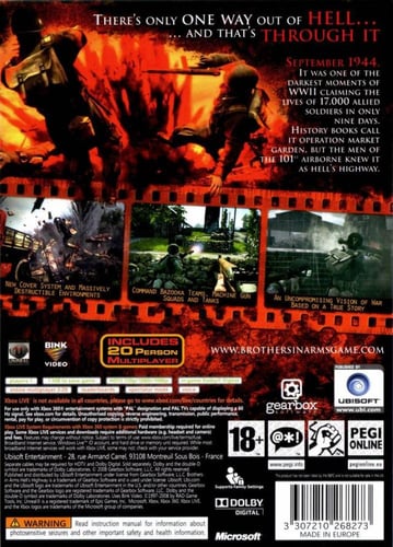 Brothers in Arms Hell's Highway (PAL)