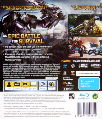 Transformers Fall of Cybertron