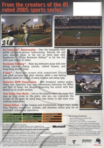 Major League Baseball 2K5 (NTSC)
