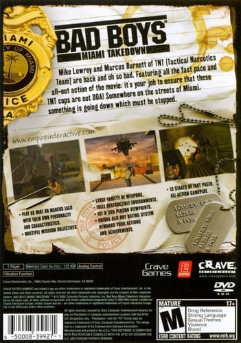 Bad Boys Miami Takedown (NTSC)