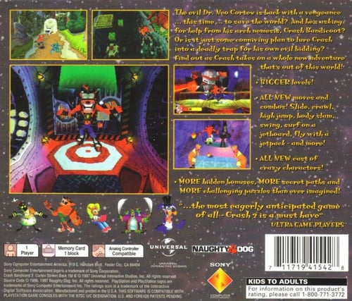 Crash Bandicoot 2 Cortex Strikes Back (NTSC)