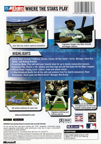 All Star Baseball 2003 (NTSC)