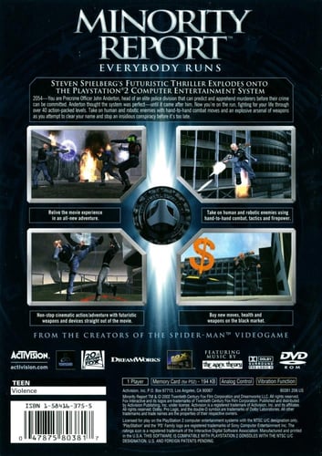 Minority Report Everybody Runs (NTSC)
