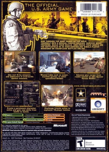 America's Army Rise of a Soldier (NTSC)