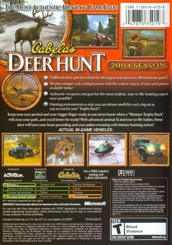 Cabela's Deer Hunt 2004 Season (NTSC)