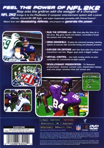 Sega Sports NFL 2K2 (NTSC)