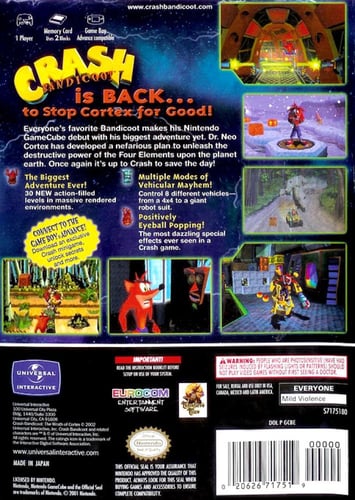 Crash Bandicoot The Wrath of Cortex (NTSC)