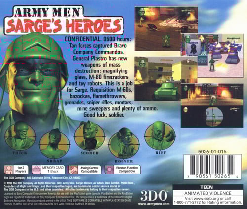 Army Men Sarge's Heroes (NTSC)