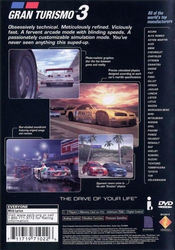 Gran Turismo 3 A-spec (NTSC)